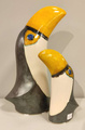 TUKAN ceramiczny żółty duzy