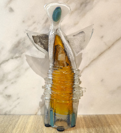 ANIOŁ szklany wielobarwny 2 ŁośDESIGN