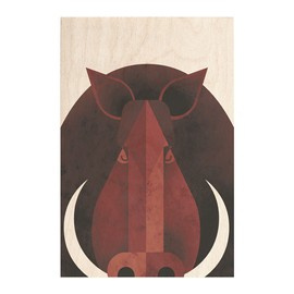 Drewniany obrazek DZIK