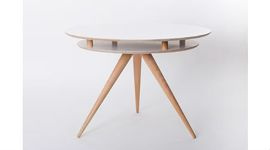 Stół TRI OKRAGŁY biały