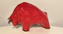 BYK ceramiczny kanciasty średni czerwony