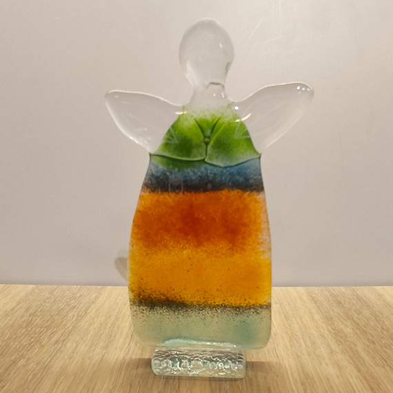 ANIOŁEK szklany wielokolorowy 1