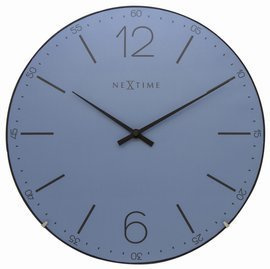 Zegar NexTime INDEX DOME niebieski