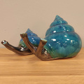 Ślimak ceramiczny duży turkusowy pion