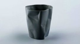 Kubek POGIĘTY duży czarny