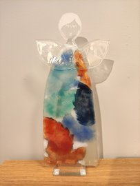 ANIOŁ szklany kolorowy