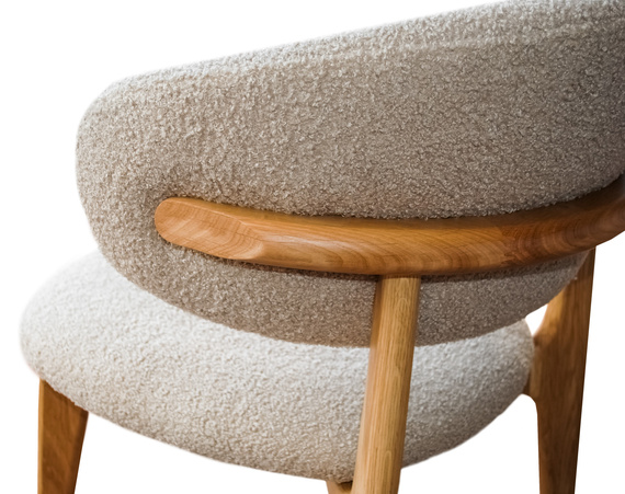 Krzesło NUB dębowe tkanina