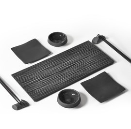 Zestaw do sushi ZEN grafitowy dla 2 osób