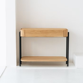 Konsola ARCO z szufladą i półką dębową