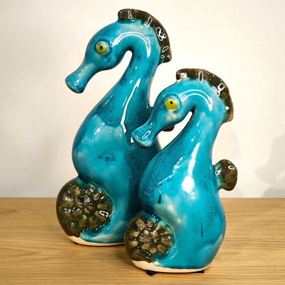 Duży KONIK MORSKI jasny turkus