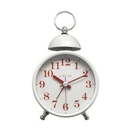 Zegar NeXtime Single Bell biały