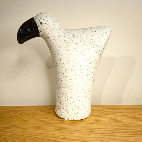 TUKAN ceramiczny biały duży