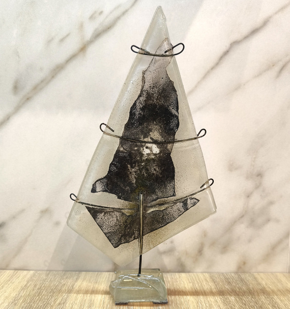 Choinka szaro-metaliczna