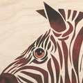 Drewniany obrazek ZEBRA