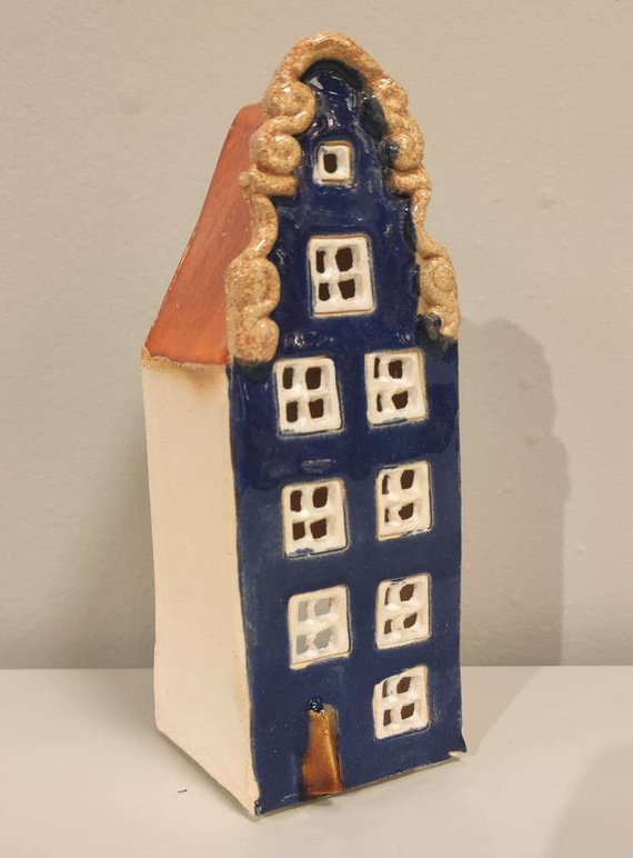 KAMIENICZKA ceramiczna granatowa