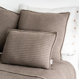 Poszewka MOYHA Przytulna bezowa prostokątna