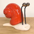 Ślimak ceramiczny czerwony