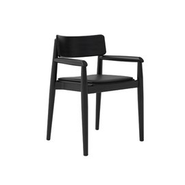 Krzesło z podłokietnikami DANTE czarne