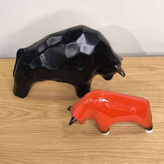 BYK ceramiczny kanciasty mały czarny