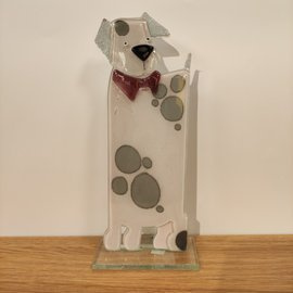 PIESEK szklany z kołnierzem duzy