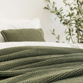 Narzuta MOYHA Leniwy Poranek oliwkowa