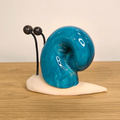 Ślimak ceramiczny turkusowy
