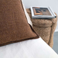 Poszewka z wełny kwadratowa orzechowa