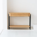 Konsola ARCO z szufladą i półką dębową