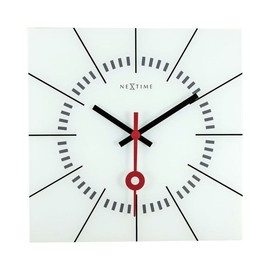 Zegar NexTtime STAZIONE biały