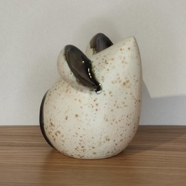 MYSZ ceramiczna biała mała