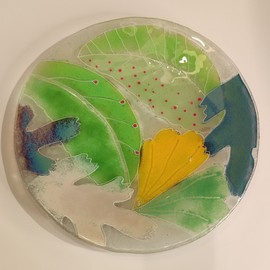 Patera okrągła  motyw roślinny 1