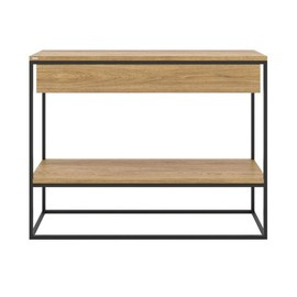 Konsola SKINNY XL z szufladą i półką debową