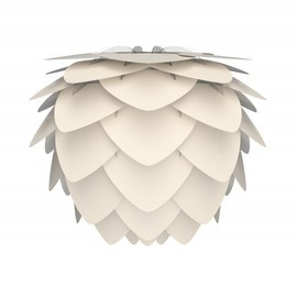 Lampa aluminiowa ALUVIA duża perłowa biel