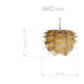 Lampa Aiko mini fornir