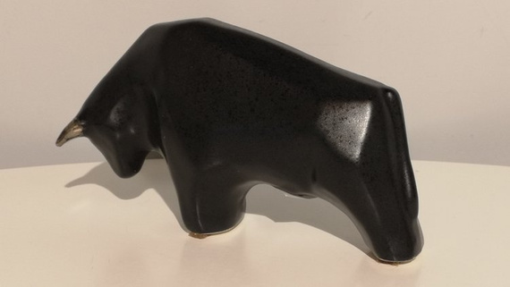 BYK ceramiczny kanciasty mały czarny