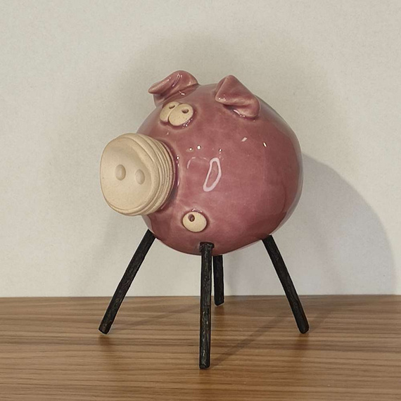 ŚWIŃKA ceramiczna jagodowa