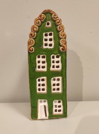 KAMIENICZKA ceramiczna ciemno zielona