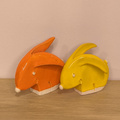 Zając ceramiczny pomarańczowy