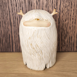 Jelonek ceramiczny biały