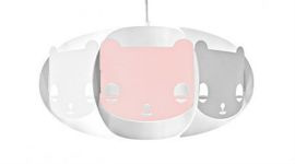 Lampa MISHKA Kafti różowa