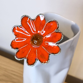 KWIAT ceramiczny czerwony duży