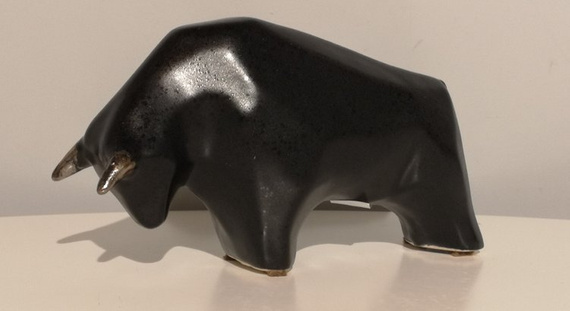 BYK ceramiczny kanciasty mały czarny