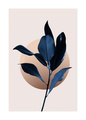 Plakat blue Magnolia 1
