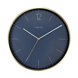 Zegar NexTime  Essential Gold granatowy