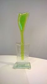 KWIAT szklany tulipan zielony mały