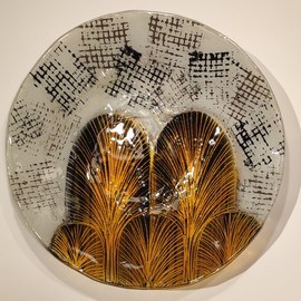 Patera okrągła duża ART DECO