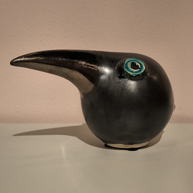 Ptak DZIOBAK ceramiczny grafitowy B