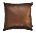 Poduszka SKÓRZANA miedziana 40x40