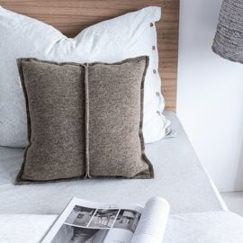 Poszewka wełniana MOYHA kwadratowa mała beżowa