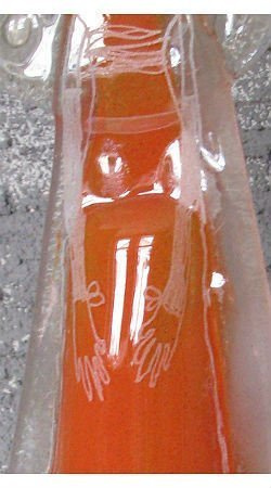 ANIOŁ szklany pomarańczowy ŁośDESIGN